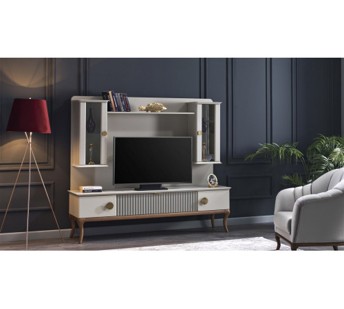 Часть мебельной стенки  для ТВ тумбы  (PESARO) PESR-15В