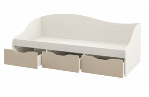 Детская односпальная кровать с ящиками внизу Комби МН-211-02 капучино