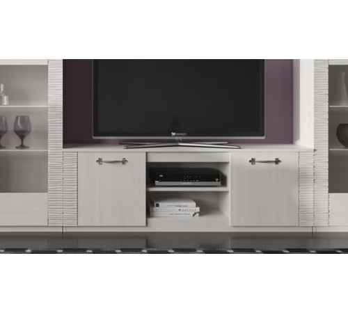 Тумба под телевизор для гостиной Элана, цвет Бодега белая